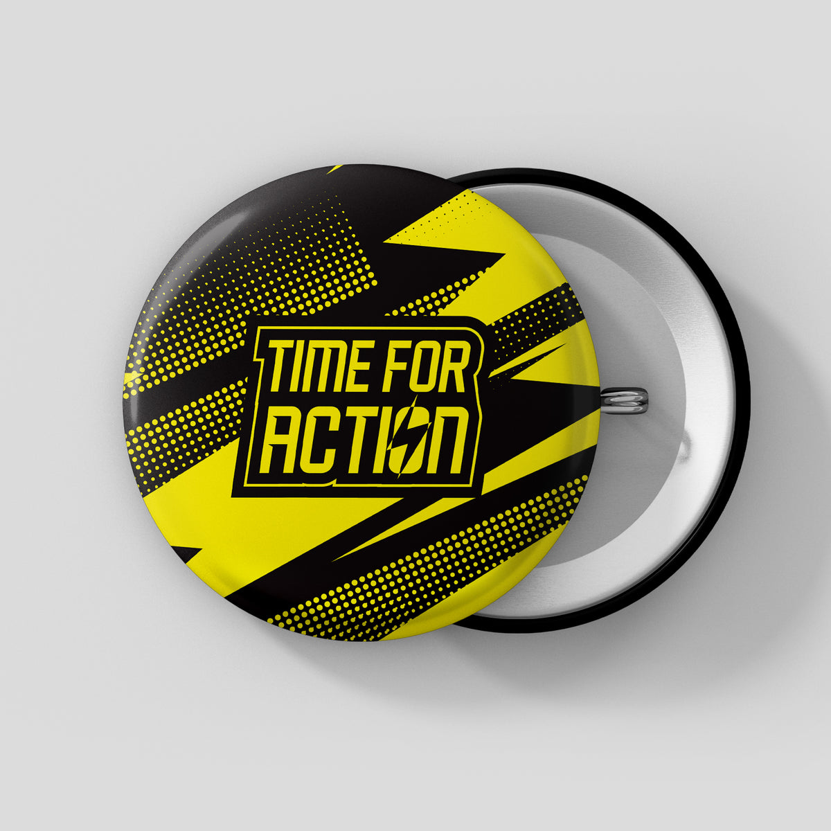 TIME FOR ACTION BUTTON BADGE